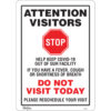 Do not visit today COVID signs Canada