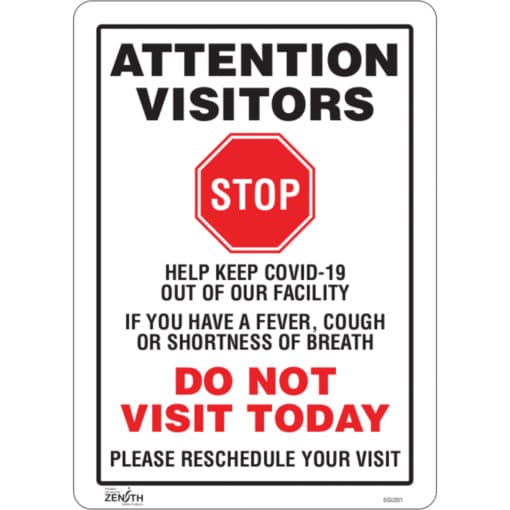 Do not visit today COVID signs Canada