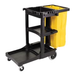 Janitor cart for disinfecting and cleaning products